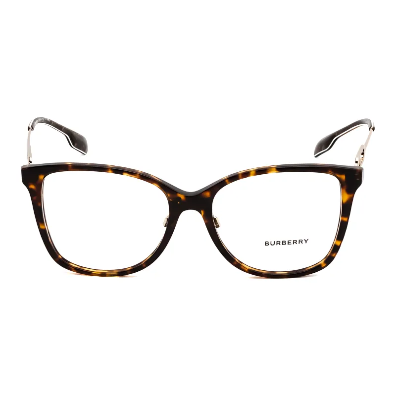 Burberry Plastic Square Eyeglass Frames Women's Tortoiseshell-1