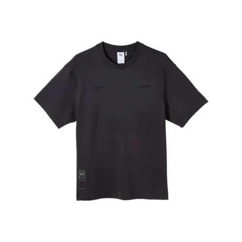 PUMA T Shirts Unisex Grass Ash