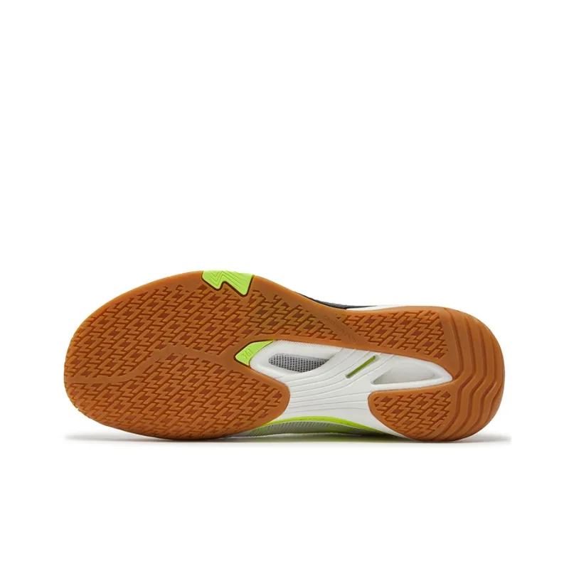 361° Slip Resistant, Breathable, And Supportive Low Top Badminton Shoes Unisex White Yellow-4