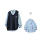Navy Blue+Light Blue[Shirt]
