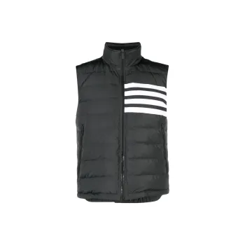 THOM BROWNE Twill Down Filled 4 Bar Ski Vest