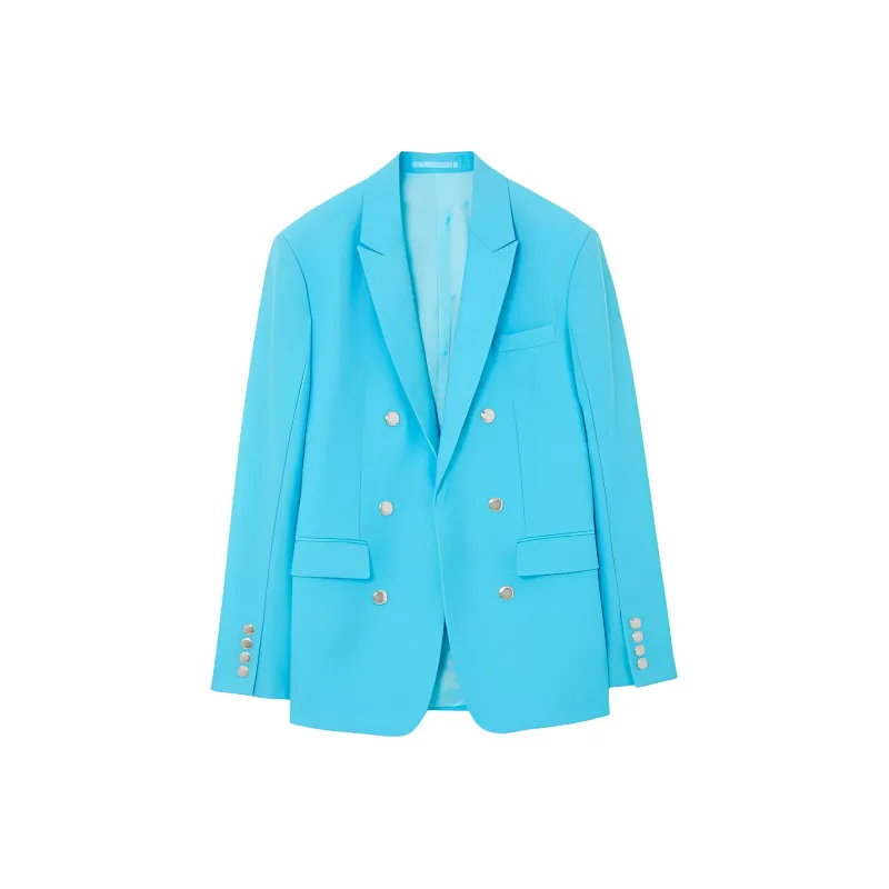 Burberry Business Suits Men Blue-0