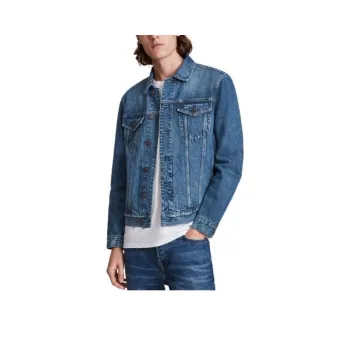 ALLSAINTS Denim Jackets Men Blue