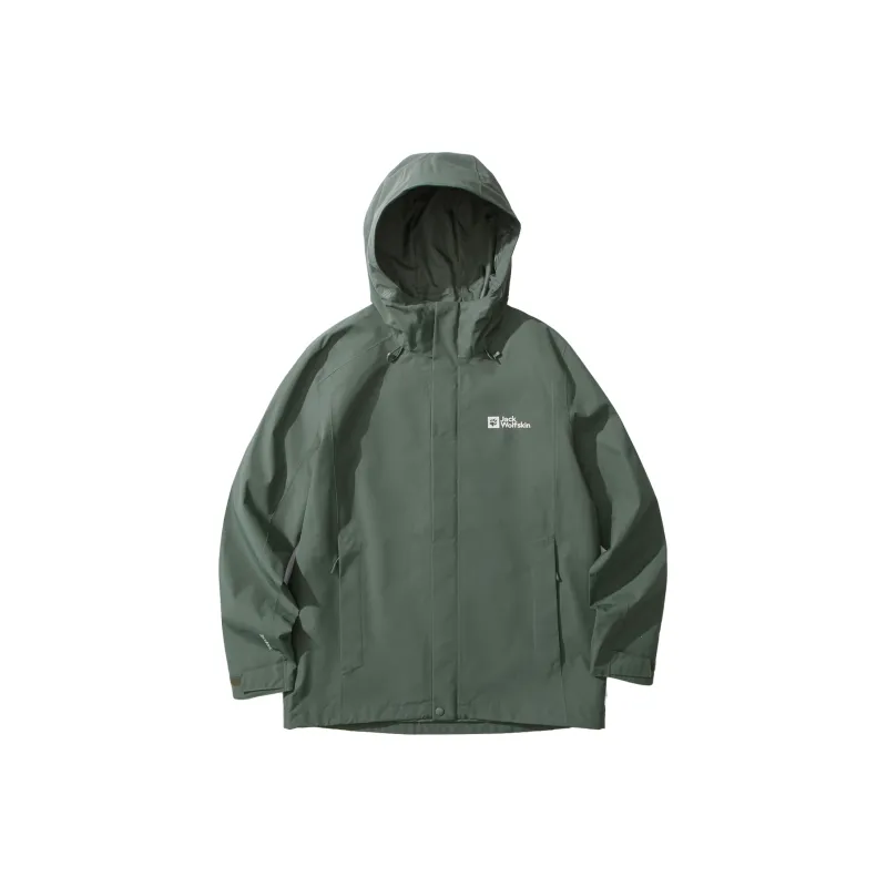 Jack Wolfskin Outdoor Hiking Waterproof And Windproof Windbreaker Jacket Men's-6