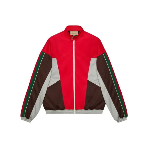 GUCCI Color Block Zip Up Jacket