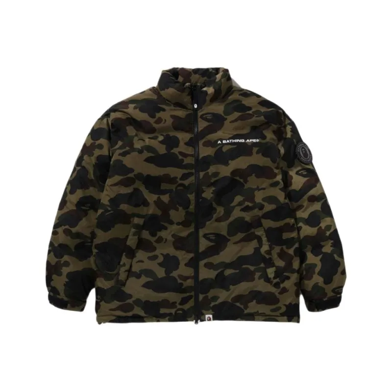 A BATHING APE 1st Camo Reversible Down Jacket-0