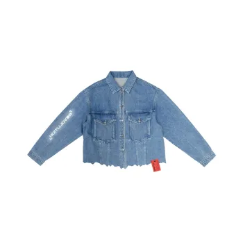 STNW Loose Fit Denim Jacket Unisex Blue