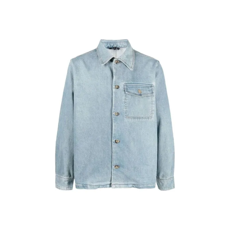A.P.C Janice Buttoned Denim Jacket-0