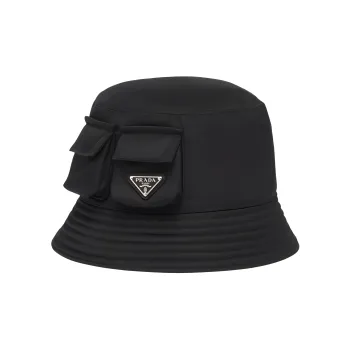 PRADA Metal Bucket Hats Men's Black