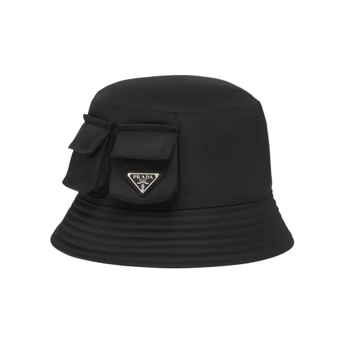 PRADA Metal Bucket Hats Men's Black