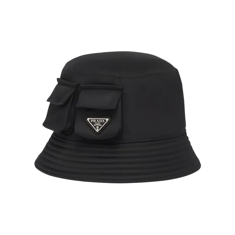 PRADA Metal Bucket Hats Men's Black-0
