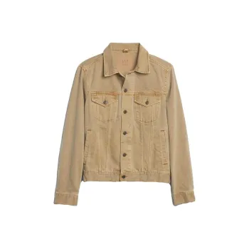 GAP Denim Jackets Men Light Brown