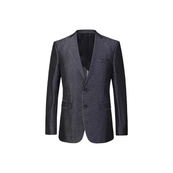 ANDREW MACKENZIE Business Suit Men's Black Gray