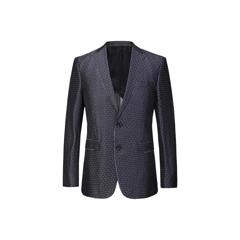 ANDREW MACKENZIE Business Suit Men's Black Gray-0