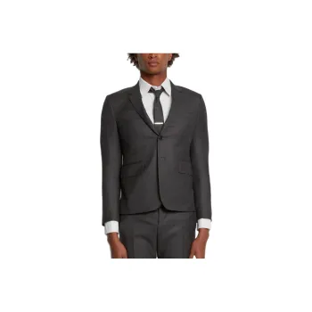 THOM BROWNE Single breasted Wool Blend Blazer