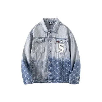 STARTER Denim Jackets Unisex Denim Blue