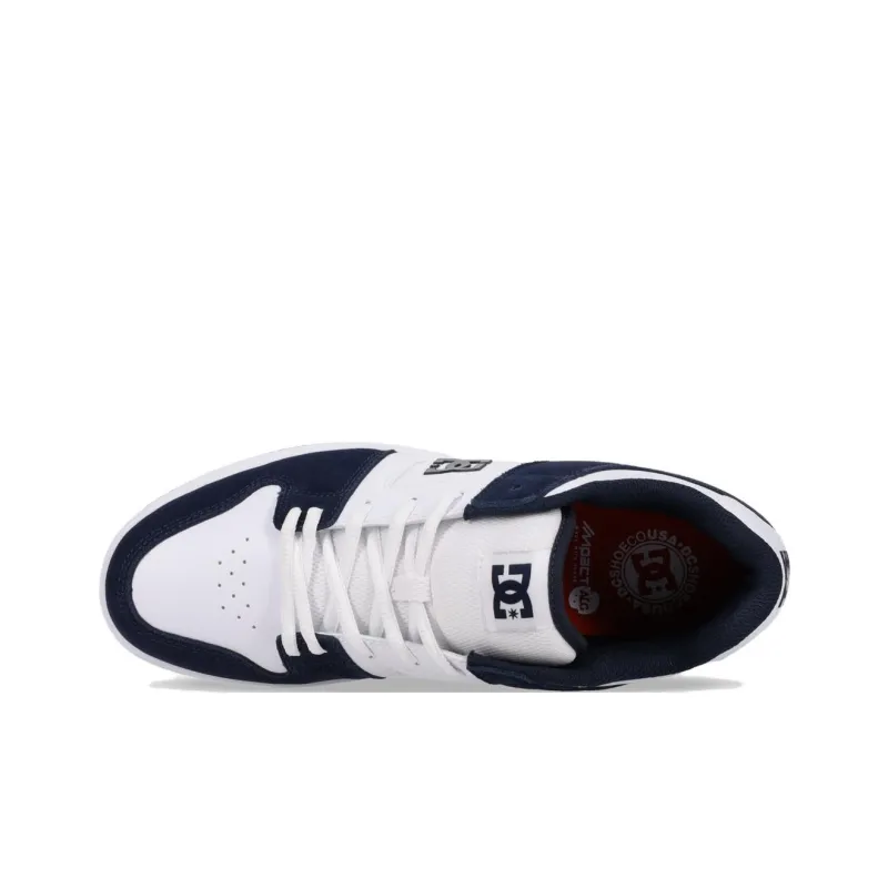 DC Shoes Manteca 4 S Cushioning Low Top Skateboard Shoes Men's Blue White-3
