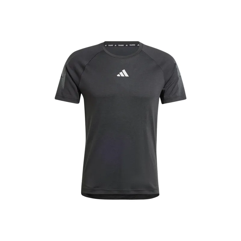 Adidas GymGym+ T-Shirt Men's Black/Dark Gray-0