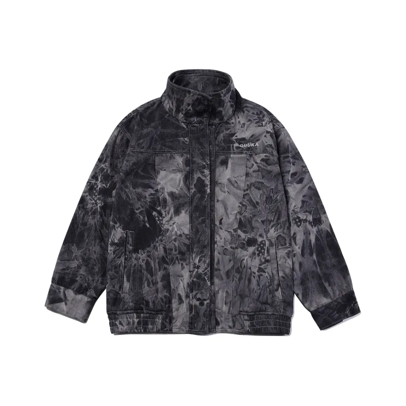 Guuka Denim Jacket Men's Black Gray Color-0