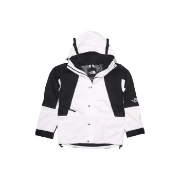THE NORTH FACE Water Resistant Windproof Breathable Windbreaker Jacket Unisex White
