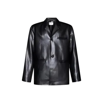NANUSHKA Single breasted Faux leather Blazer