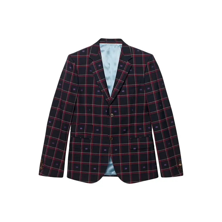 GUCCI Cambridge Gg Checked Blazer-0
