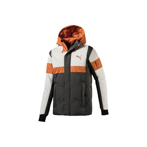 PUMA Down Jackets Men Lime Gray