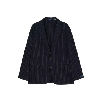 Polo Ralph Lauren Pinstriped Single-breasted Blazer