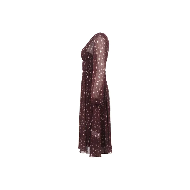I BLUES Long Sleeved Dresses Women's Brown-2