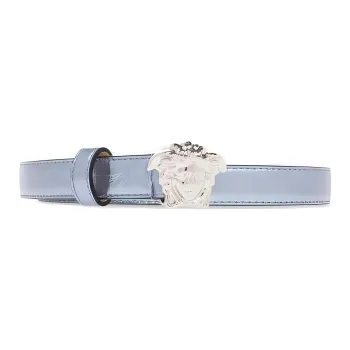 VERSACE Calfskin Leather Belts Women's Purple -