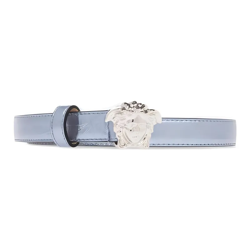 VERSACE Calfskin Leather Belts Women's Purple --0