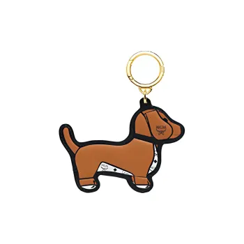 MCM Artificial Leather, Cow Leather Keychains Unisex