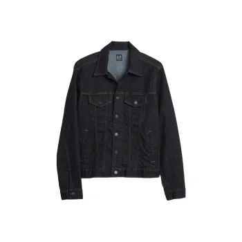 GAP Denim Jackets Men Dark Blue