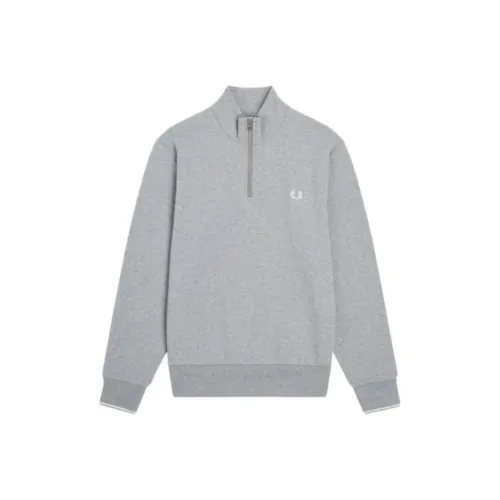 FRED PERRY Embroidered logo Zipped Sweatshirt