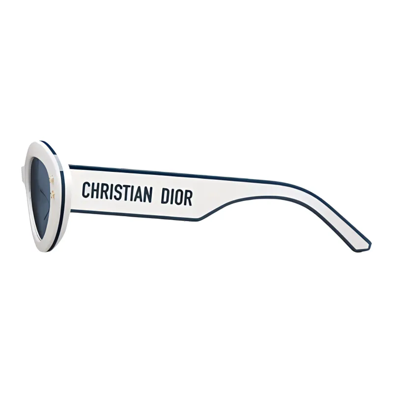 DIOR Acetate Cat Eye Sunglasses Unisex White-2