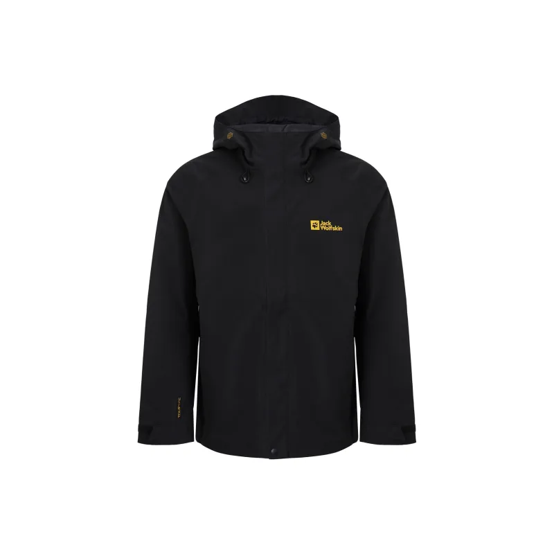 Jack Wolfskin Outdoor Hiking Waterproof And Windproof Windbreaker Jacket Men's-0