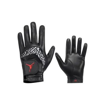 Jordan Sheepskin, Polyester, Elastane, Polyamide, Artificial Leather Sports Gloves Unisex Black