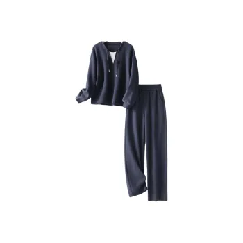 IHIMI Casual Suit Women's Navy Blue
