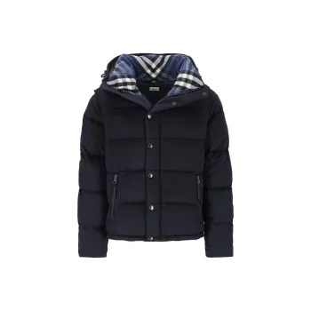 Burberry Down Jacket Men's Marine Blue