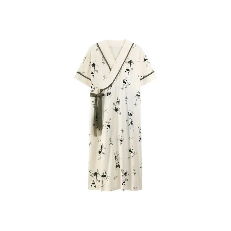 JINXU Nightgown Women's Apricot-0
