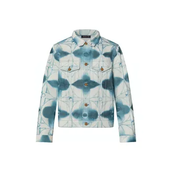 LOUIS VUITTON SS23 Denim Jacket Men's Blue Gray