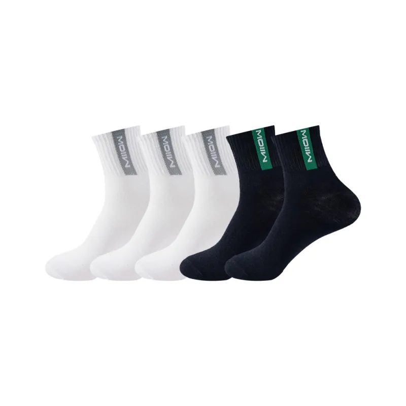 MIIOW Mid Calf Socks Men's 5 Pack-10