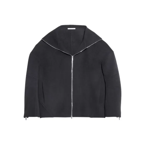 Helmut Lang FW24 devants Coats Unisex Dark Charcoal