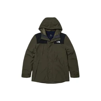 THE NORTH FACE City Outdoor Collection Water Resistant Windproof Breathable Warm Windbreaker Jacket Men's Green