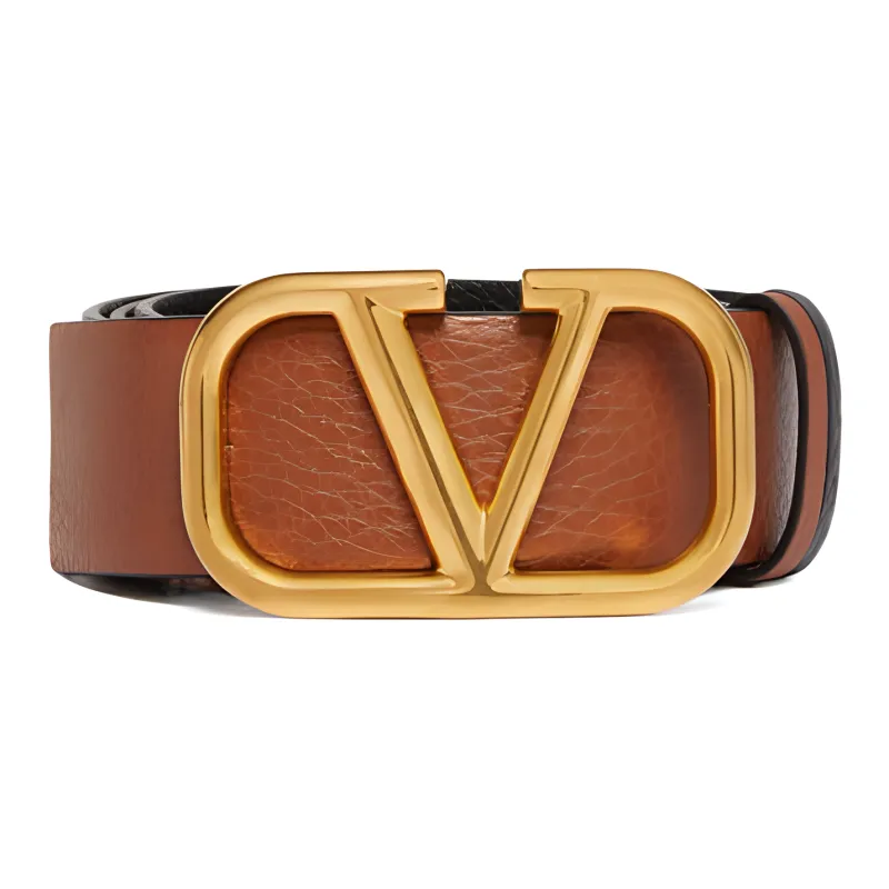 Valentino Double-Sided Design Men's Black Width: 4CM-1
