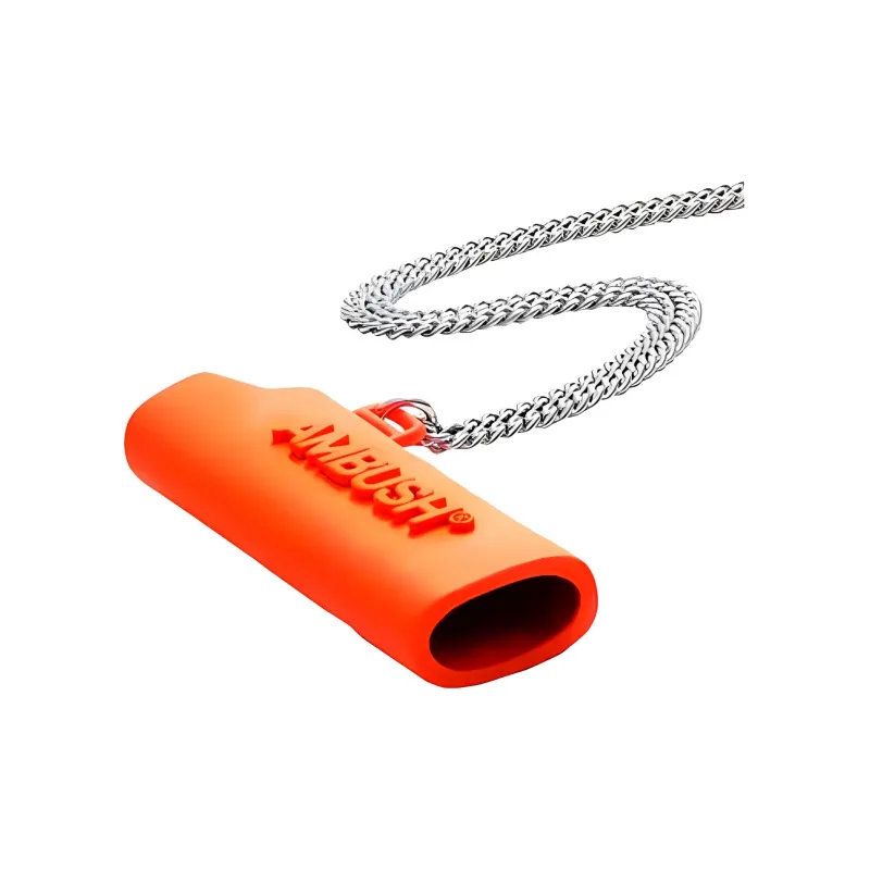 AMBUSH Debossed logo Whistle Necklace-3
