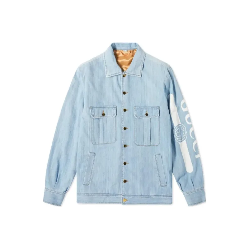 GUCCI Jackets Coats Men's Light Blue-0