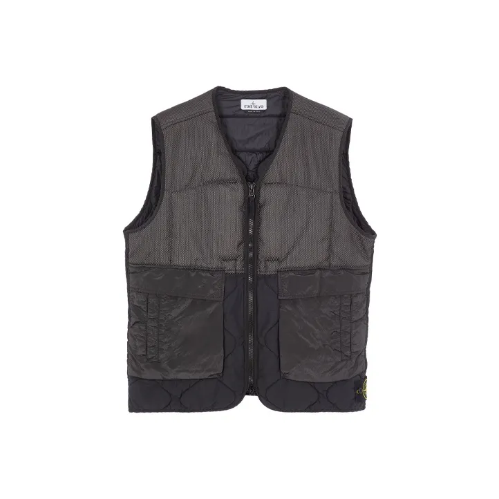 STONE ISLAND Vests Men Black-0