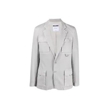 MOSCHINO Jackets Men Gray