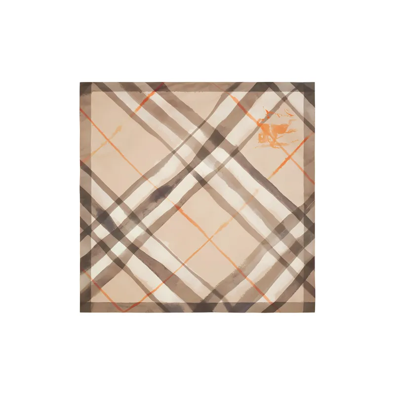 Burberry Mulberry Silk Knit Scarves Unisex Brown-1